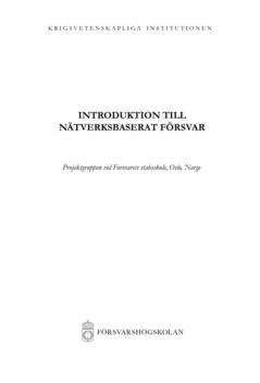 Introduktion till nätverksbaserat försvar