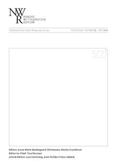 Nordic Wittgenstein Review 5(2) : Volume 5 / Number 2 (2016)