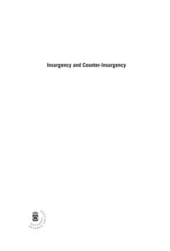 Insurgency and Counter-Insurgency : A Presentation of Concepts and Problems