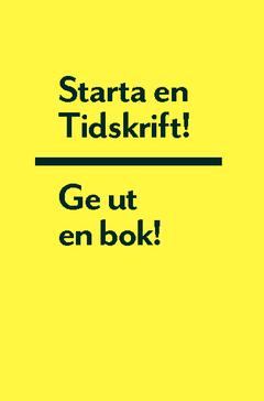 Starta en tidskrift - Ge ut en bok