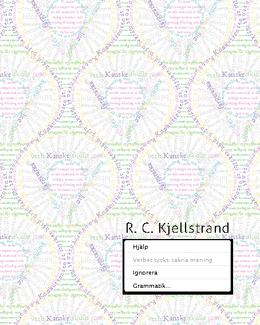 Verbet tycks sakna mening